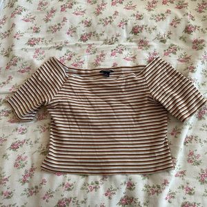Striped crop top - size L